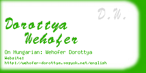dorottya wehofer business card